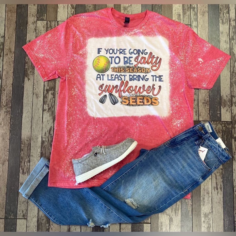 Softball Season Bleached Tee
